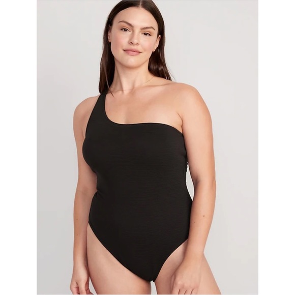 NWT Old Navy Pucker One-Shoulder One-Piece Swimsuit - Picture 5 of 8